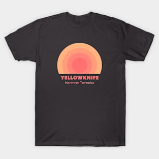 Yellowknife NWT Retro Orange T-Shirt